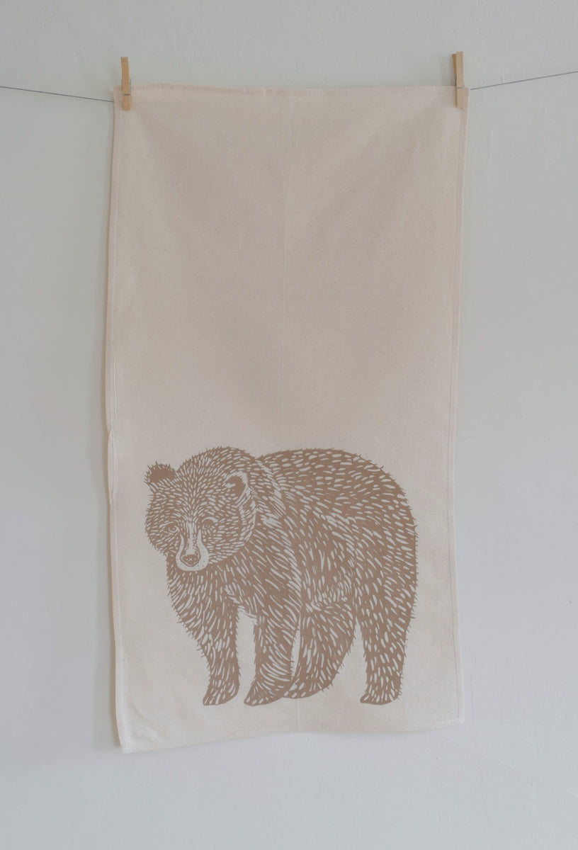 Grizzly Bear Kitchen Towel