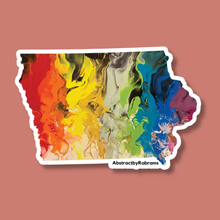 Load image into Gallery viewer, ABSTRACT BY RABRAMS | LGBTQ+ Iowa Pride Stickers