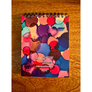 ABSTRACT BY RABRAMS |  5.5"x4.25" Soft Touch Lined Spiral Notebook