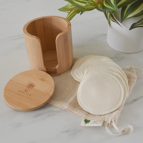 ME MOTHER EARTH | Hemp Cotton Rounds + Bamboo Storage Box