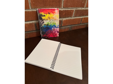 Load image into Gallery viewer, ABSTRACT BY RABRAMS | 5.5&quot;x8&quot; Soft Touch Lined Spiral Notebook