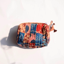 Load image into Gallery viewer, ICHCHA | Upcycled Organic Cotton Patch Travel Pouch + Toiletry Bag