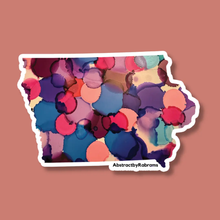 Load image into Gallery viewer, ABSTRACT BY RABRAMS | LGBTQ+ Iowa Pride Stickers