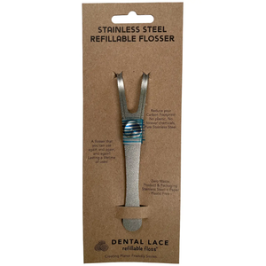 DENTAL LACE | Stainless Steel Refillable Flosser