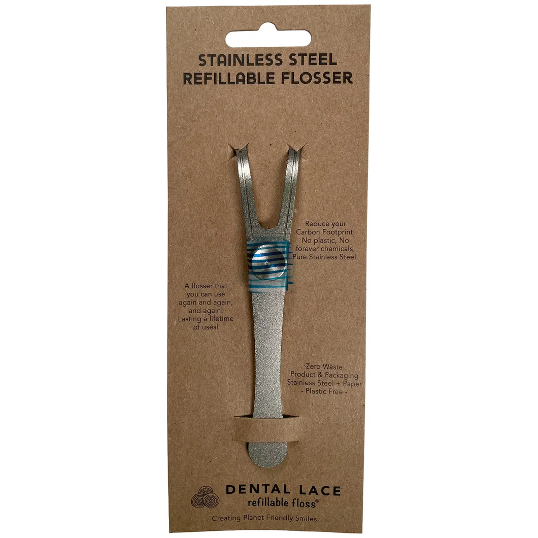 DENTAL LACE | Stainless Steel Refillable Flosser