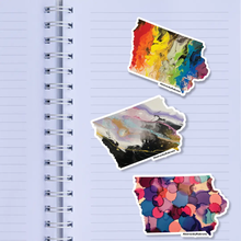 Load image into Gallery viewer, ABSTRACT BY RABRAMS | LGBTQ+ Iowa Pride Stickers