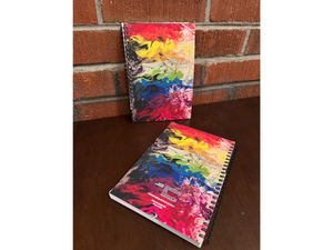 ABSTRACT BY RABRAMS | 5.5"x8" Soft Touch Lined Spiral Notebook