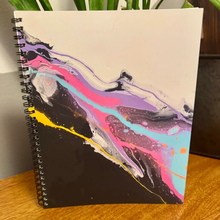 Load image into Gallery viewer, ABSTRACT BY RABRAMS | 8&quot;x10&quot; Soft Touch Lined Spiral Notebook