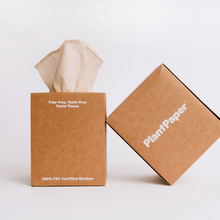 Load image into Gallery viewer, PLANT PAPER | Unbleached, 3-ply Bamboo Facial Tissue