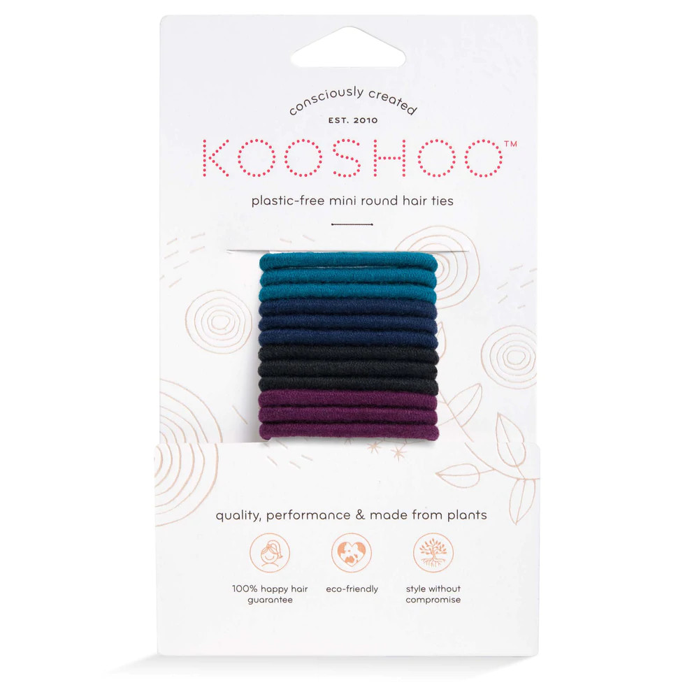 KOOSHOO | Plastic-Free Round Mini Hair Ties