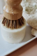 Load image into Gallery viewer, ZEFIRO | Bamboo + Palm Fibre Pot Scrubber